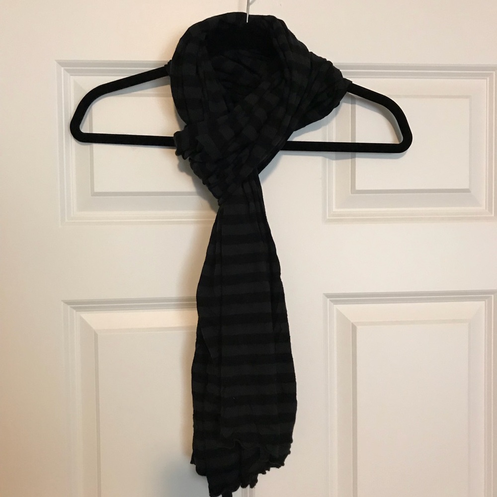 Black and grey scarf. Super soft material!